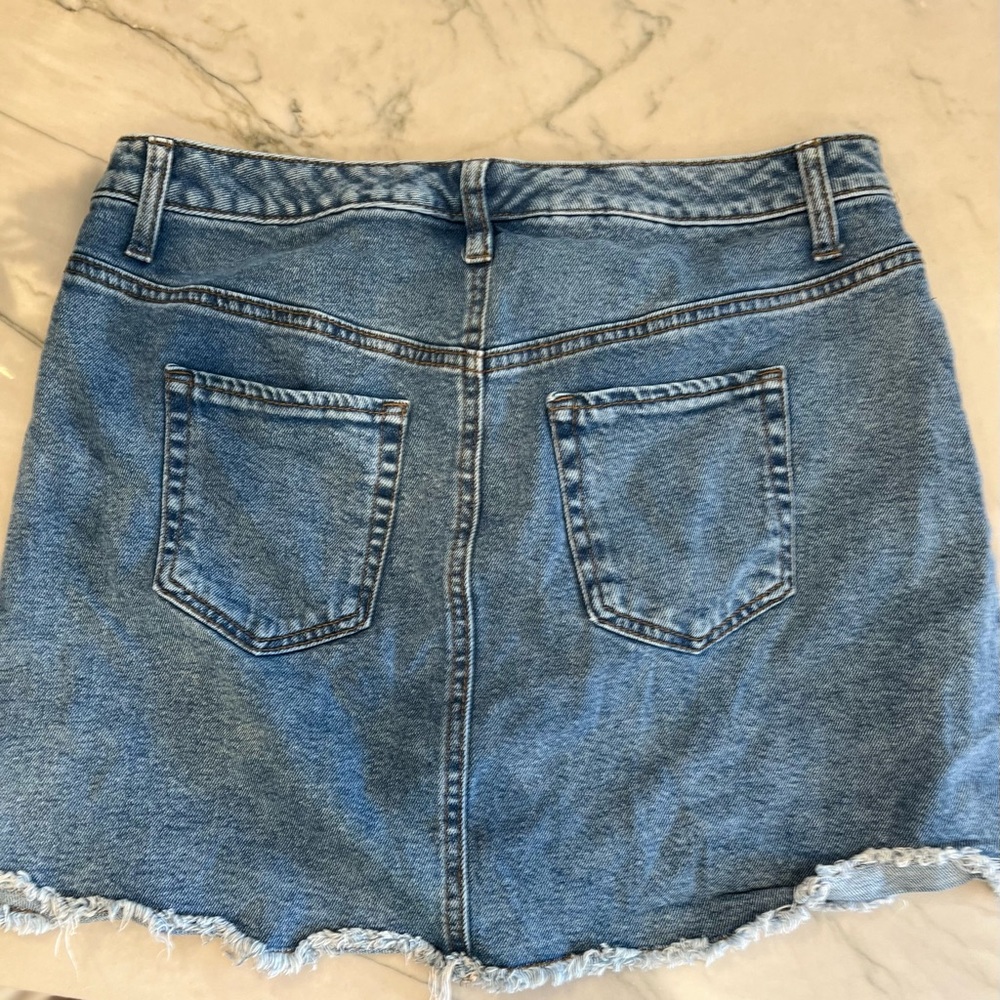 Wild Fable jean mini skirt sz 14 - Picture 2 of 3
